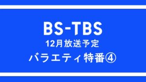 「12月放送予定 バラエティ特番④」セールス企画書